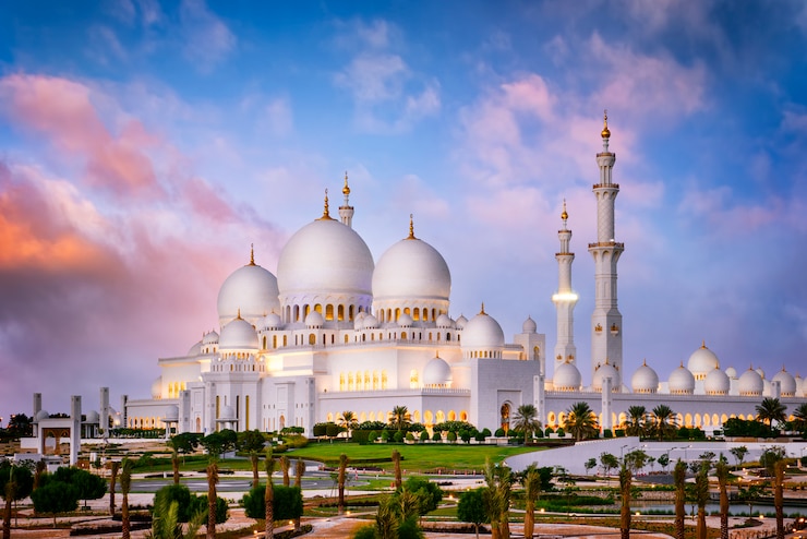 Photo white mosque