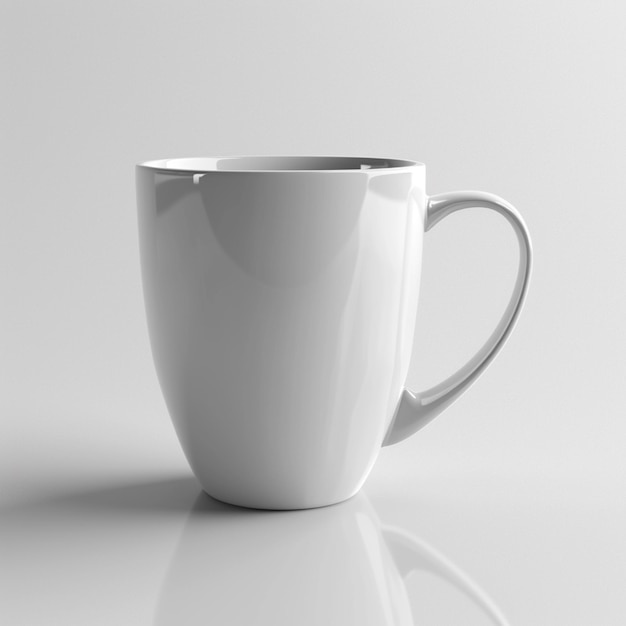 a white Mug MockUp against white background