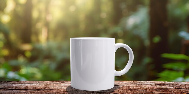 White Mug mockup Generative AI