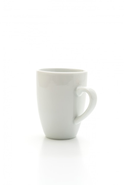 white mug on white surface