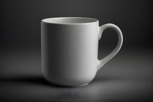 A white mug with a handle that says " coffee " on it.