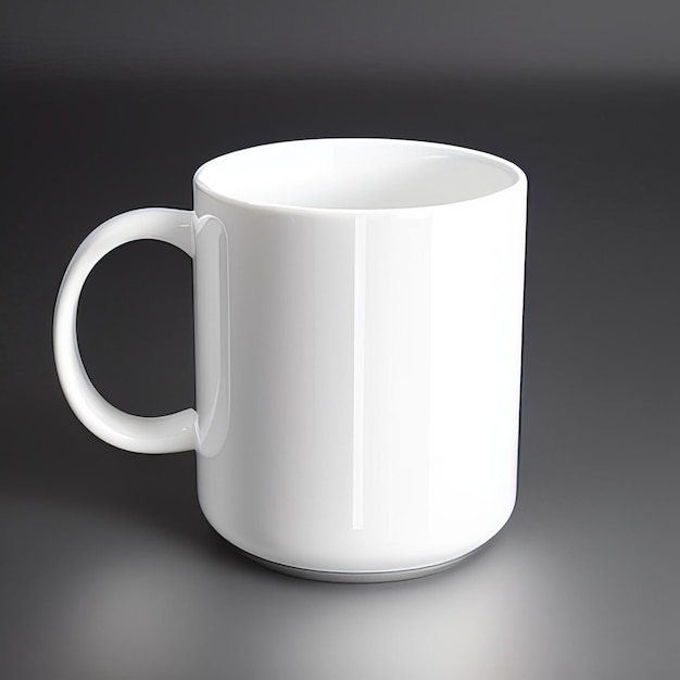 A white mug with the word coffee on it