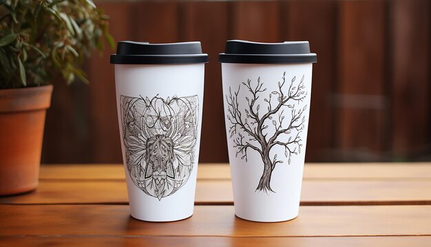 white mugs front and back