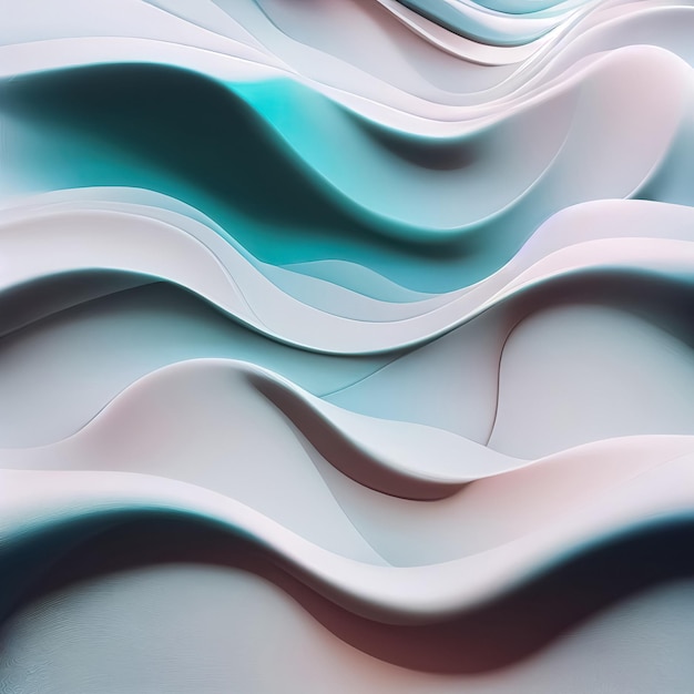 White and neon colors liquid wavy fluid abstract background Trendy technology design backdrop