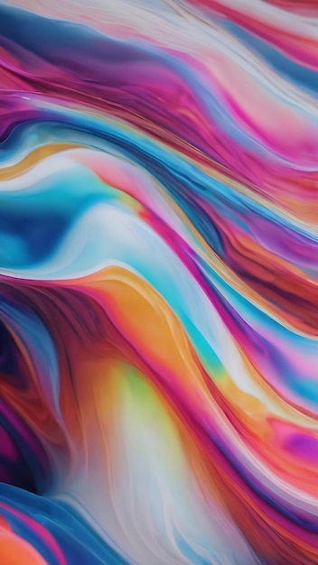 White and neon colors liquid wavy fluid abstract background trendy technology design backdrop