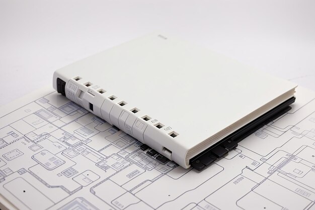 White notebook black data firewall