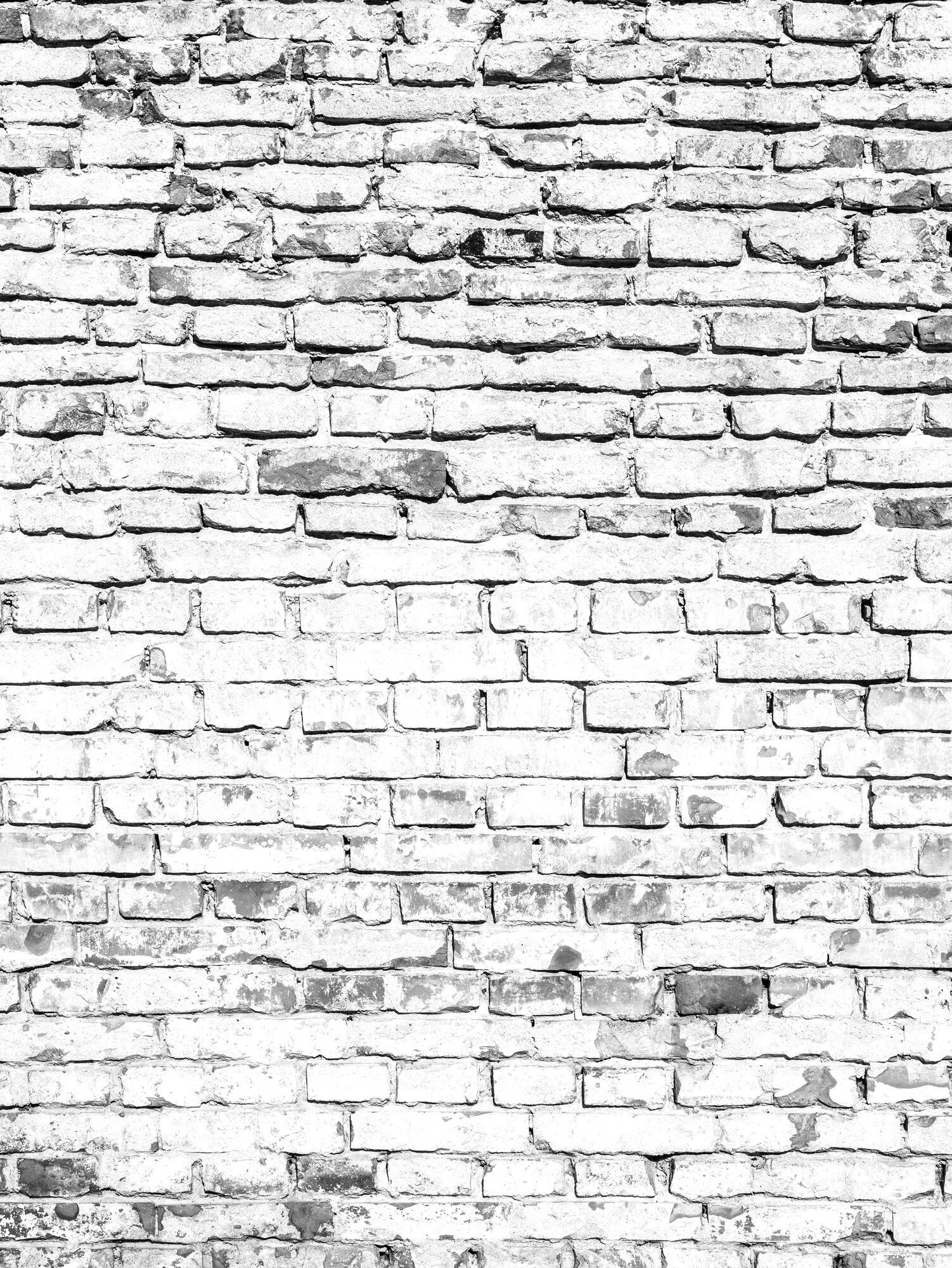 Premium Photo | White old brick wall background