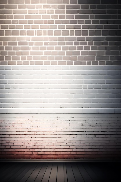 White old brick wall background