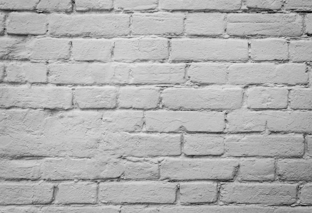 White old brick wall for texture or background