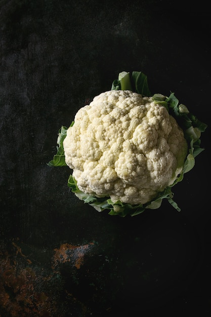 White organic cauliflower