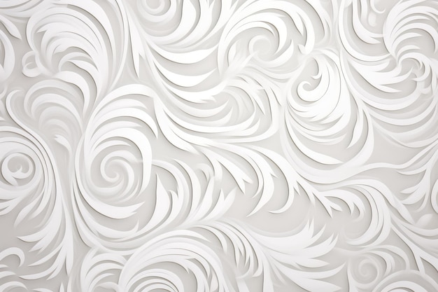 White Ornamental Pattern Background