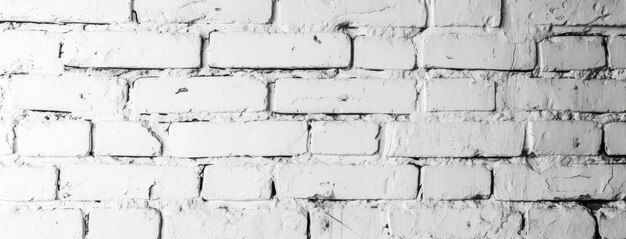 White Painted Brick Wall Textured Backdrop