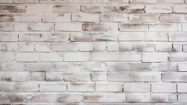 white painted old brick wall background texture