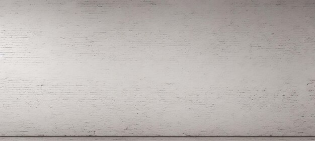 White painted old brick Wall panoramic background