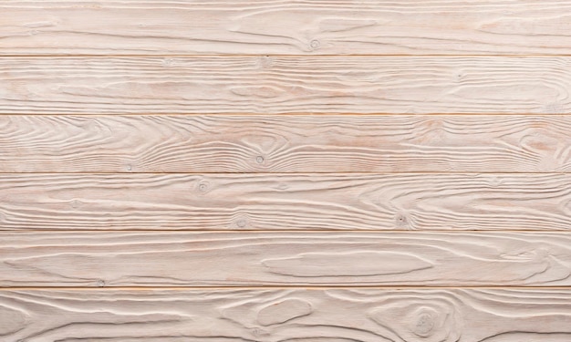 写真 白い塗装された木製の松の板の背景は平らな背景です