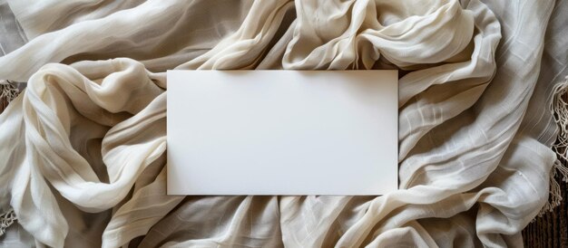 Photo white paper on blanket