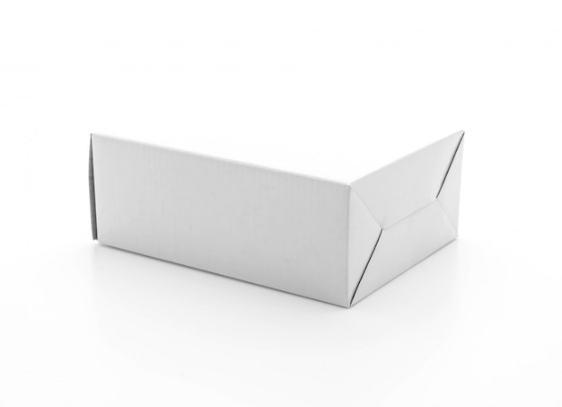 white paper box