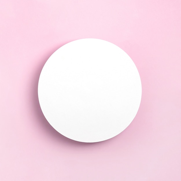 Photo white paper circle