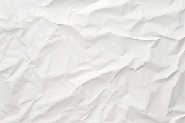 White paper crumpled background texture