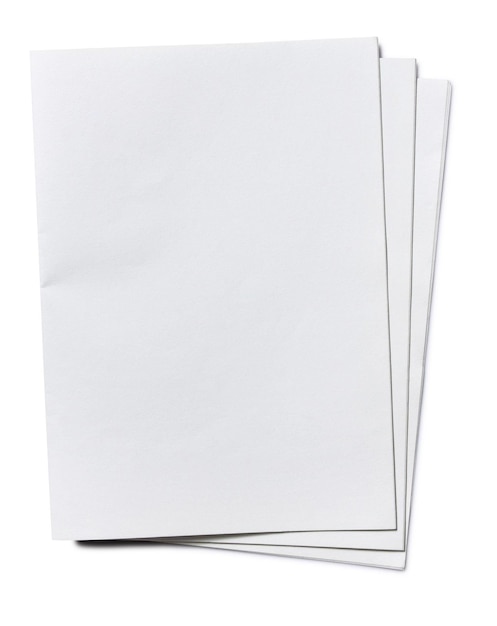Photo white paper sheet