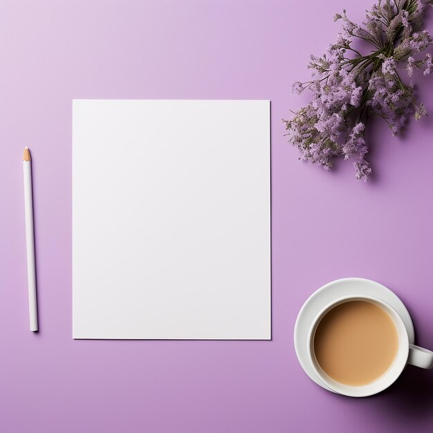 A white paper on soft yellow desk