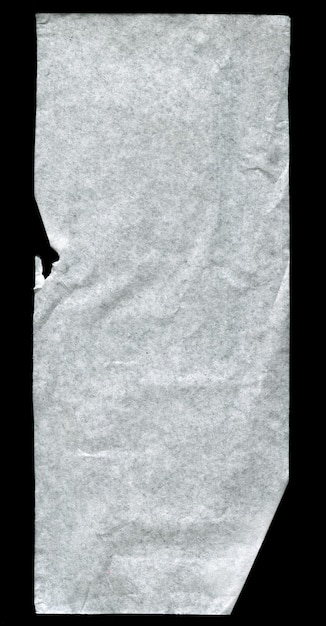 Photo white paper texture background on black background