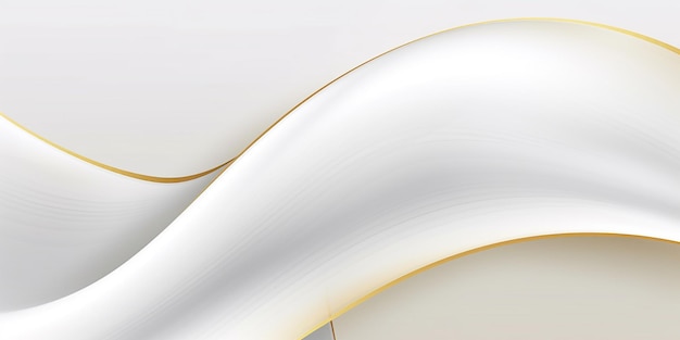 A white paper with gold edges and a white background