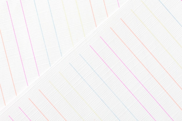 White paper with line colorful texture background.