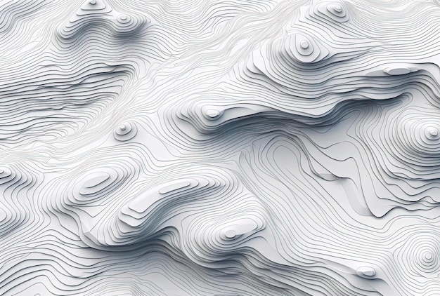 an white paper with textures on it in the style of accurate topography