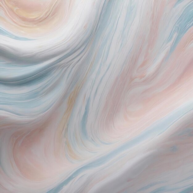 White pastel marble swirl background handmade feminine flowing texture experimental art