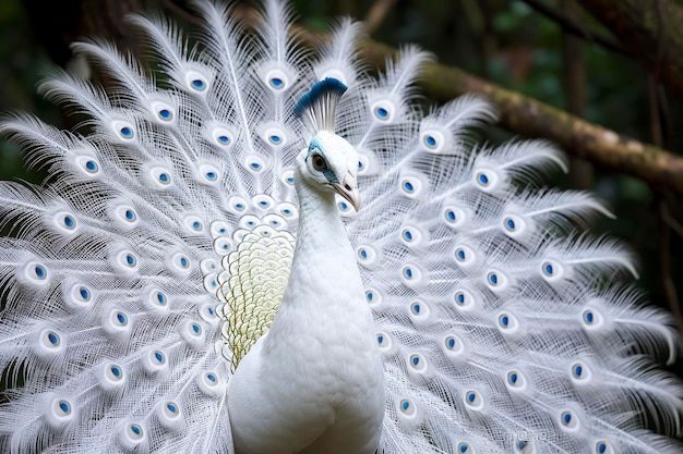 White peacock Generative AI