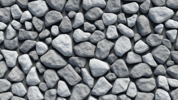 White pebble stone wall texture background