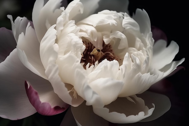 White peony Generate Ai