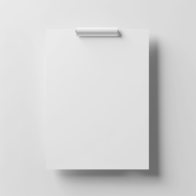 a white piece of paper is on a white background