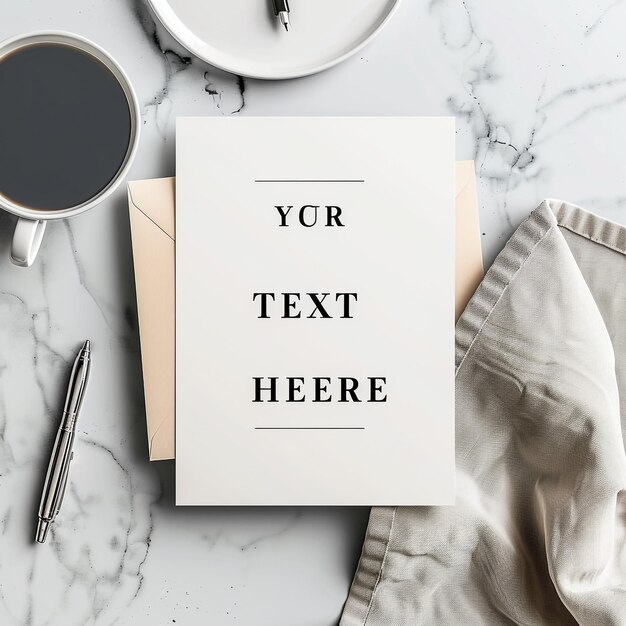 a white piece of paper that says  your text here here