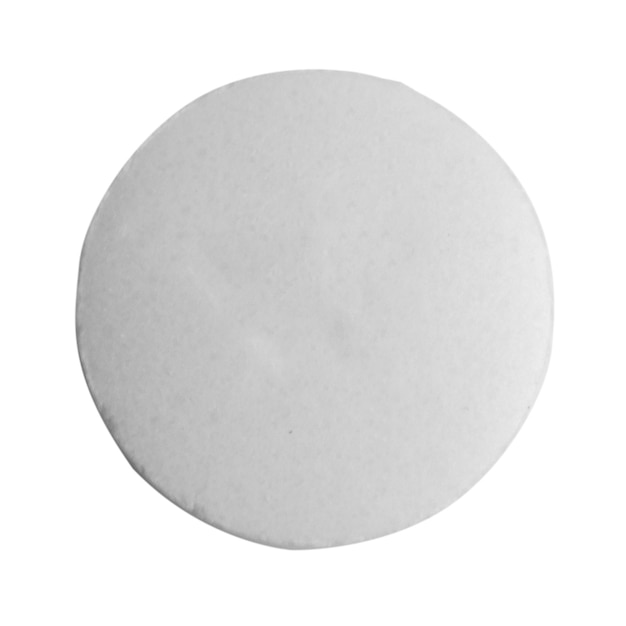 white pill isolated on white background
