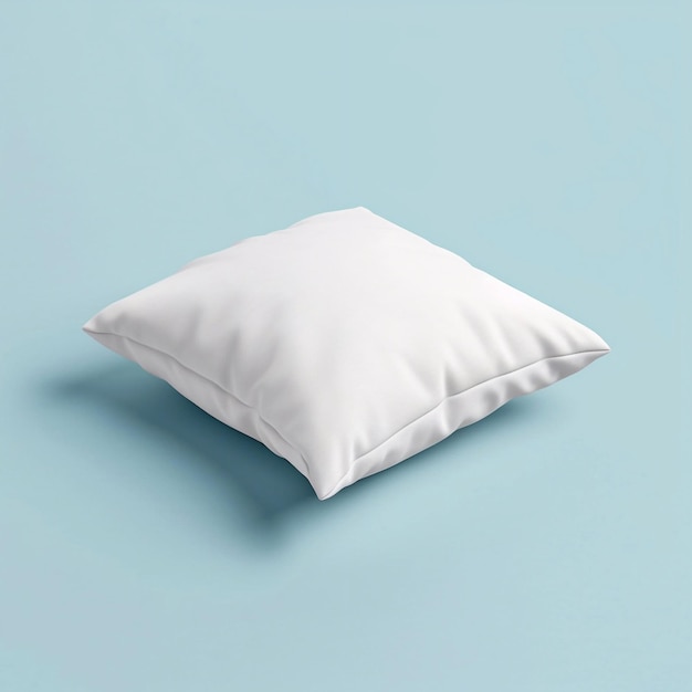 White pillow on a plain background pillow mockup