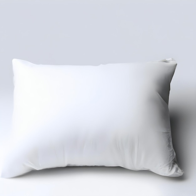 White pillow on a white background_ai_generated