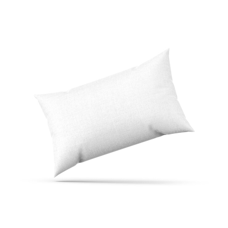 Photo white pillow on a white background