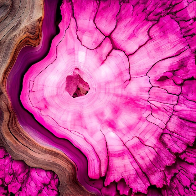 White and pink burl wood surface abstract background