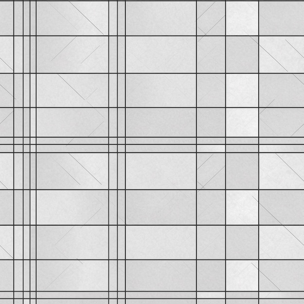 A white plaid wallpaper with a gray background and a white and black striped pattern.
