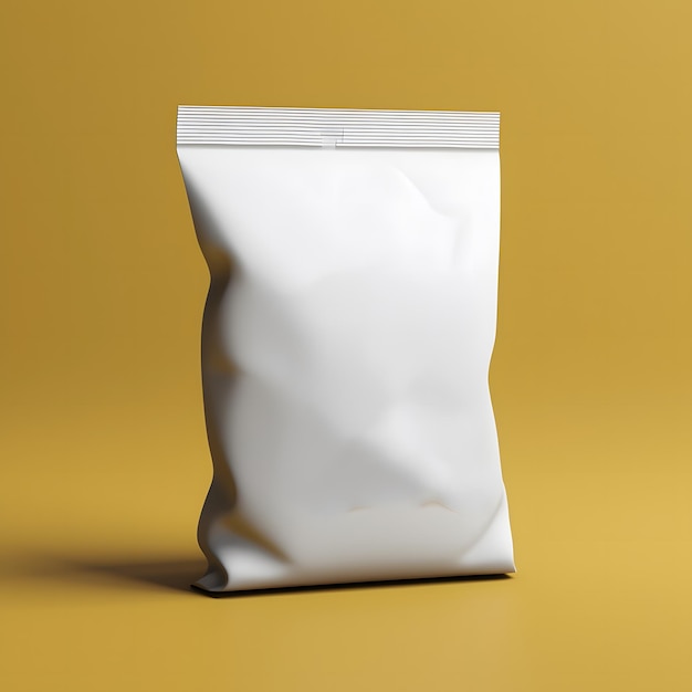 White plain chips package mock up