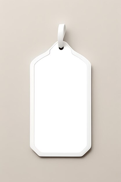 Photo white plain mockup