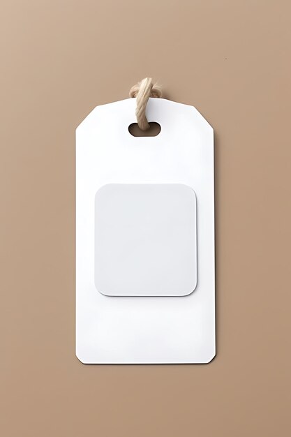 Photo white plain mockup