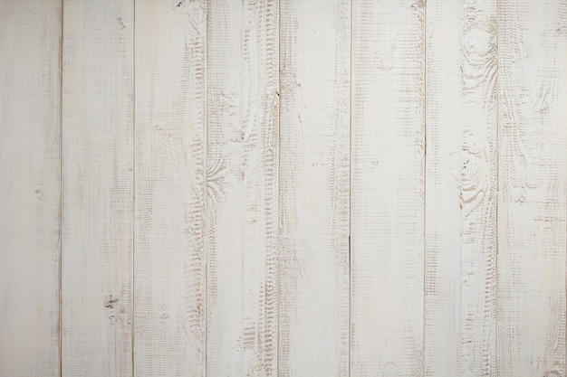 白い板の木製の背景のテクスチャ