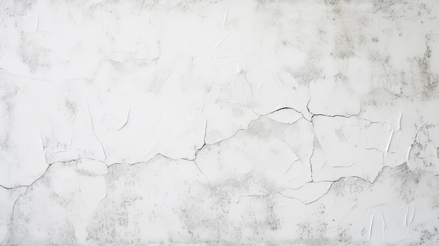 White Plastered Wall Background Textured Surface in Minimalist Design AI Generated