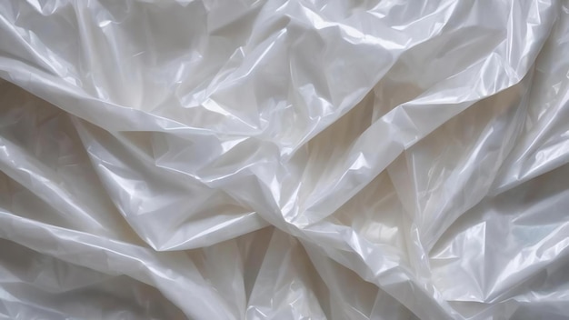 写真 白いプラスチック袋の背景の質感