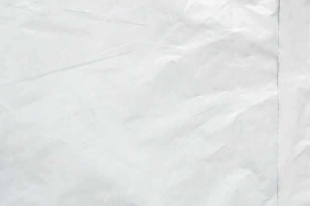 Белый пластиковый пакет текстуры фона крупным планом