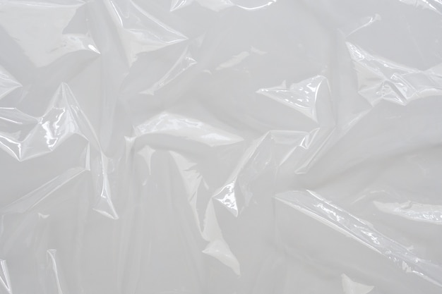 White plastic film wrap texture