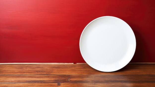 White plate hd 8k wallpaper stock photographic image